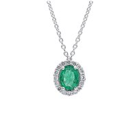 Necklace Babila Milano Woman For Ever in Gold Smeraldo 0.54 Ct 211461 - 211461